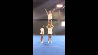 Advanced Cheerleading Stunt Progression Shoulder Stand [upl. by Todd506]