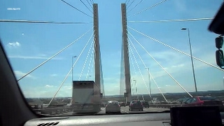 Driving over Dartford Bridge and thru Dartford Tunnel [upl. by Rehprotsirhc408]