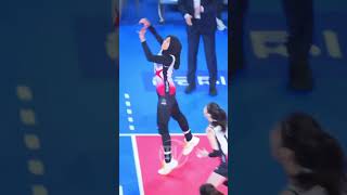 Megawati jumping smash action shorts volleyball megatron redspacks [upl. by Enimajneb]