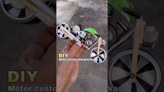 Diy kreatif motor moge custom kaleng bekas bertenaga diy creative toys mainan motor dinamo [upl. by Atiuqahc]