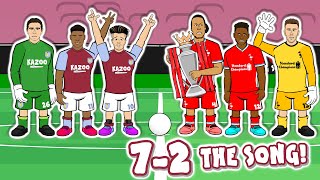 😂72 THE SONG😂 Aston Villa vs Liverpool 2020 Parody Goals Highlights [upl. by Ahsead]