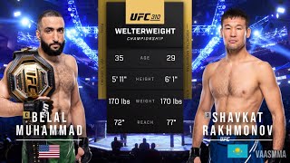 BELAL MUHAMMAD VS SHAVKAT RAKHMONOV FULL FIGHT UFC 310 [upl. by Hcir]