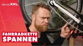 Fahrradkette spannen Anleitung für Fahrräder amp EBikes mit Nabenschaltung [upl. by Llehsad]