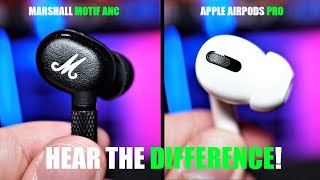 Marshall Motif ANC vs AirPods Pro REVIEW 🔥 Hear the Difference [upl. by Zetnwahs]