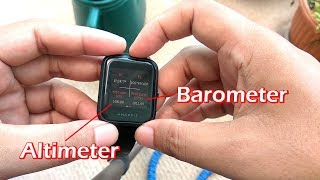 How to View Altimeter Barometer amp Calibrate Compass in Amazfit Bip [upl. by Anelhtak]