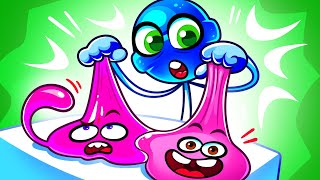 Slick Slime Song 🌷🍬 Nursery Rhymes amp Kids Songs [upl. by Cally]