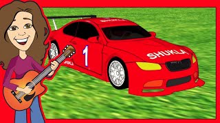 Vroom Goes the Red Race Car Childrens song  R Sounds  Patty Shukla [upl. by Anitnamaid]