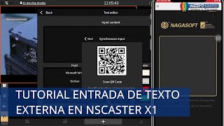 😎 Tutorial Entrada de Texto desde APP de Celular al NSCaster X1 [upl. by Helbonna600]