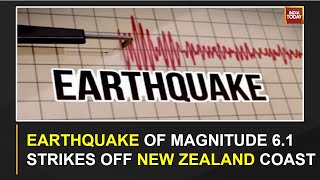 Earthquake Of Magnitude 61 Strikes Off New Zealand Coast [upl. by Breger]