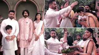 Jr NTR amp Wife Pranathi Visuals  Narne Nithiin amp Shivani Engagement  Manastars [upl. by Forrest830]