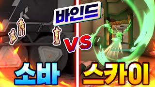 바인드 소바 vs 스카이 당신의 선택은 ※선데이는 당연 소바지 [upl. by Orelu]