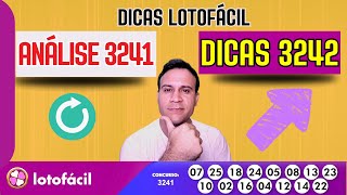 Dicas Para Lotofacil 3242  Analise Resultado 3241 [upl. by Niltak]