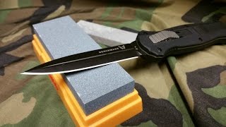 How to Sharpen a Knife Beginners Tutorial [upl. by Baryram]