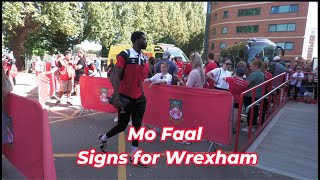 Wrexham FC Sign striker Mo Faal [upl. by Flossi460]