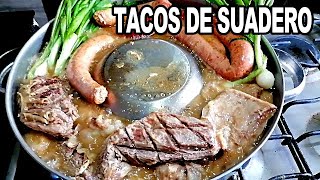 SUADERO Estilo TAQUERIA El Secreto para Hacer DELICIOSOS Tacos de SuaderoCrisenlacocina [upl. by Osrick]