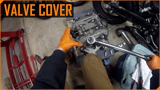 Putting the XS650 Valve Cover on  XS650SJ [upl. by Kendall]