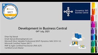 Getting Started with Development in Microsoft Dynamics 365 Business Central [upl. by Markos269]