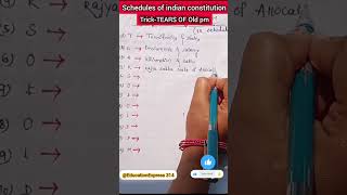 schedules of indian constitution TricksTEARS OF OLD PM…plz like suscribe🙏🙏🙏 [upl. by Lynnelle1]