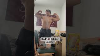 Rad 140 30 day update motivation bulk bodybuilding lifting aesthetic [upl. by Llennoj]