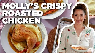 Molly Yehs Crispy Roasted Chicken with Carrots and Potatoes  Girl Meets Farm  Food Network [upl. by Chladek542]