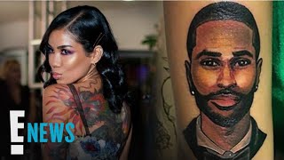 Jhene Aiko Explains Why She Covered Up Big Sean Tattoo  E News [upl. by Ahswat]