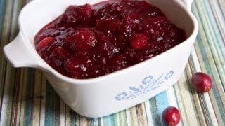 Homemade Cranberry Sauce Recipe  Quick amp Easy [upl. by Amye]