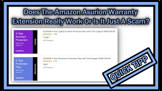 Does The Amazon Asurion Warranty Extension Really Work Or Is It Just A Scam Big Surprise [upl. by Ynnhoj130]