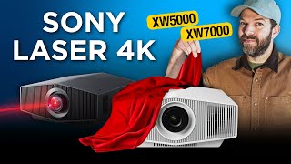 TEST SONY XW5000 amp XW7000  vidéoprojection laser 4K UHD HOME CINEMA [upl. by Eeleimaj]