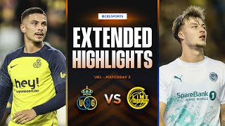 Union SaintGilloise vs BodøGlimt  Extended Highlights  UEL League Phase MD 2  CBS Sports Golazo [upl. by Eneleoj150]