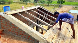 Techniques of FormworkSloping Roof Shuttering perfectly on BoardSlopd Roof FormworkCentring work [upl. by Enyaht]