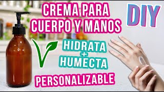 DIY  CREMA HIDRATANTE  HUMECTANTE PARA CUERPO Y MANOS  Mixi [upl. by Keeton579]