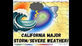 California Weather Major StormTornado Threat [upl. by Anayk741]