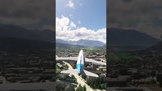 MSFS 2020  Extreme Cross wind Landing with Boeing 747 msfs2020 shorts aviation gaming xbox [upl. by Edrock111]