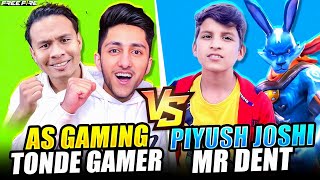 Piyush Joshi Challenged Me amp Tonde Gamer In Free Fire 2 Vs 2 Clash Squad  Garena Free Fire [upl. by Worrell]