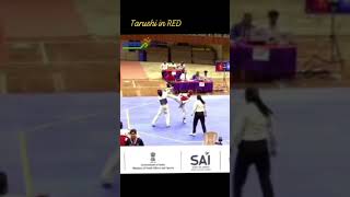 Tarushi Gaur Khelo India National Tarushi Vs Assam taekwondo goldmedal chandigarh kheloindia [upl. by Ybhsa]