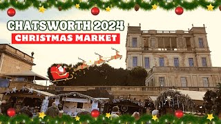 I Visited Chatsworth Christmas Market 2024  Derbyshire [upl. by Rennold]