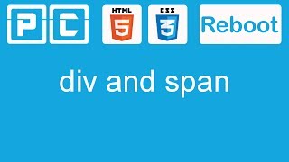 HTML5 and CSS3 beginners tutorial 18  div and span [upl. by Latreese165]