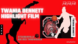 1996 🏀 Twania Bennett Highlight Film  Steubenville Big Red Flashback [upl. by Akirdnahs]