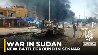 Sudanese army and RSF fighting intensifies in Sennar state [upl. by Euqinaj]