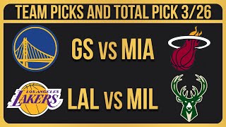 NBA Picks Today 3262024  NBA Bets Today NBA Predictions Today [upl. by Raphaela725]