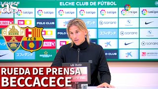 ELCHE BARCELONA  BECCACECE rueda de prensa CARMONA TER STEGEN ANSU FATI  AS [upl. by Marie-Ann]