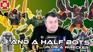 TRANSFORMERS NEW Deluxe Insecticons Plus a Wrecker Review [upl. by Eulalie]