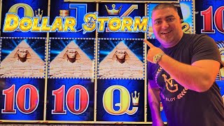 So Many BONUSES On High Limit Dollar Storm Slot Machine [upl. by Rafaelle]