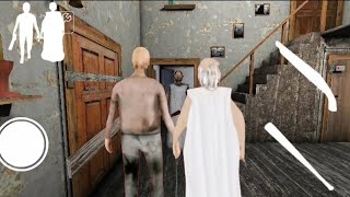 Granny Play As Granny And Grandpa  Granny Gameplay  Granny Door Escape [upl. by Quartas]