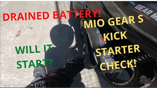 MIO GEAR KICK STARTER CHECK  GEAR MOTO [upl. by Lucrece483]