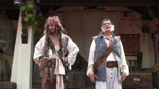 Captain Jack Sparrows Pirate Tutorial in Adventureland at Magic Kingdom [upl. by Koffler]