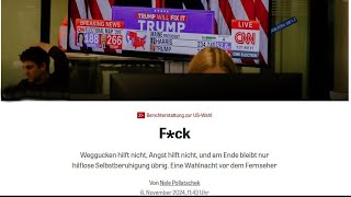 quotAls es dunkel wirdquot – Stimmen aus Deutschland zum Wahlsieg Trumps [upl. by Evie]