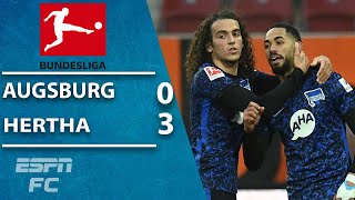 Hertha Berlin end losing streak with huge win vs Augsburg  ESPN FC Bundesliga Highlights [upl. by Pogah]