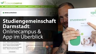 Fernstudium sgd Ich zeige euch den Onlinecampus der Studiengemeinschaft Darmstadt [upl. by Averell66]