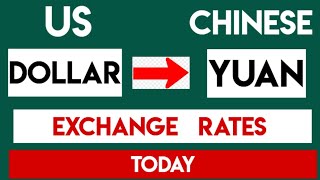 Us Dollar To Chinese Yuan Renminbi Current Money Exchange Rates Today 14 October 2024 [upl. by Ylsew628]